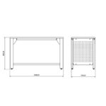 BD.36.80.14 Πάγκος εργασίας Ecoline