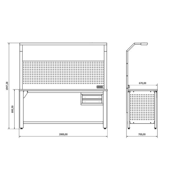 BD.36.80.22 Ecoline Çalışma Tezgahı