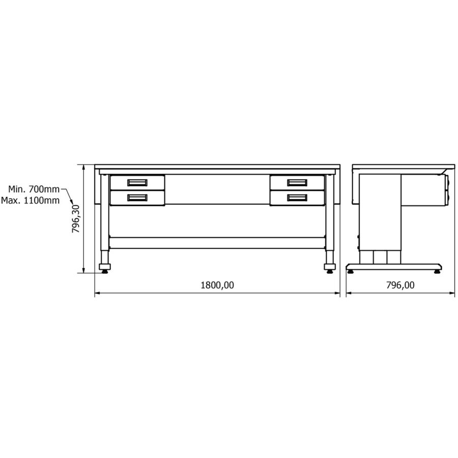 BD.2511.1812 ConceptLine çalışma masası