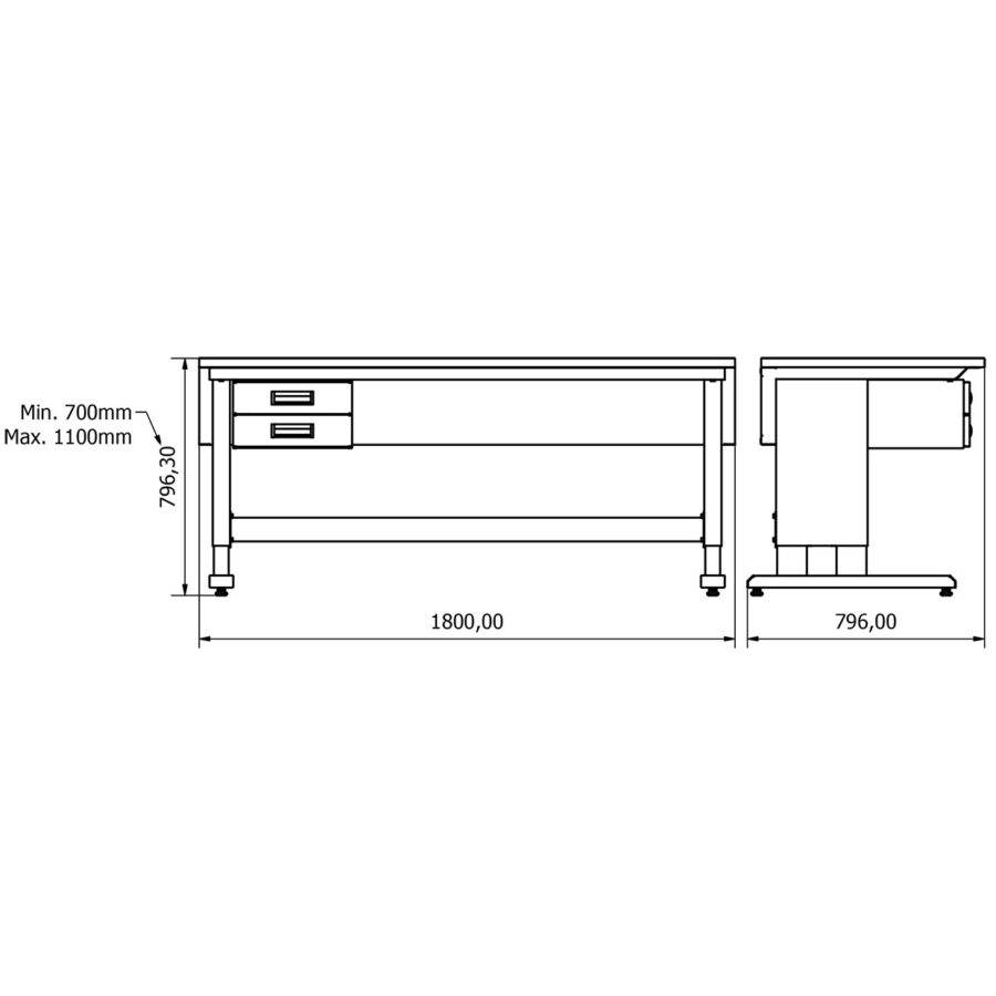 BD.2511.1813 ConceptLine çalışma masası