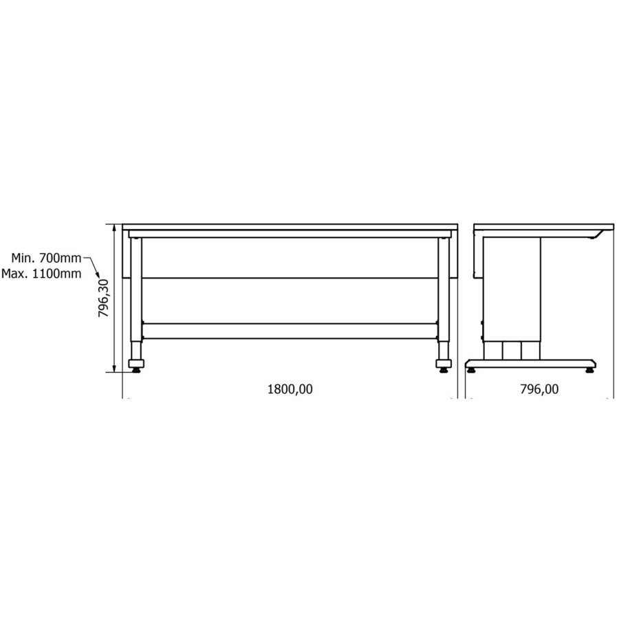 BD.2511.1814 ConceptLine çalışma masası
